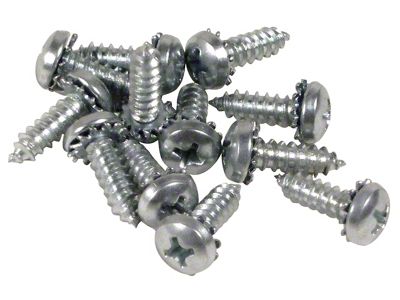 1963-1967 Corvette Rocker Panel Support Screws. 12 Piece Set