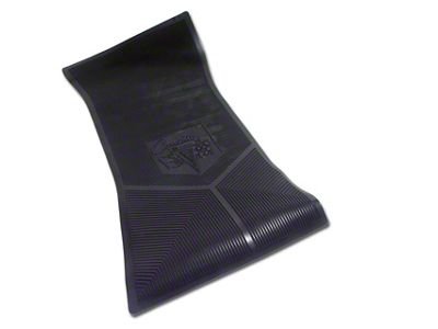 Rubber Floor Mats with Corvette Logo; Black (63-64 Corvette C2)