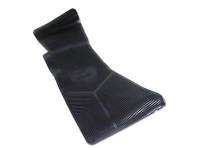 Rubber Floor Mats with Corvette Logo; Black (90-96 Corvette C4)