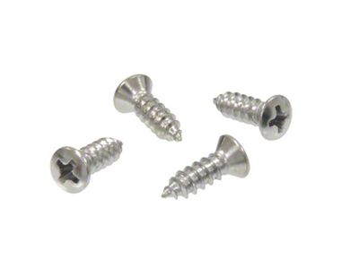 1970-1978 Corvette Seat Back Release Bezel Screws. 4 Piece