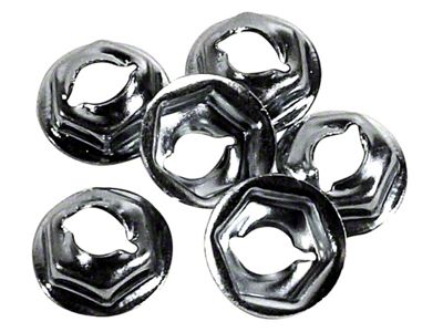 CA 1970-1975 Corvette Seat Back Upper Molding Speednuts 6 Piece