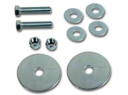 CA 1953-1996 Corvette Seat Belt Bolt Kit. Silver Finish 2 Required