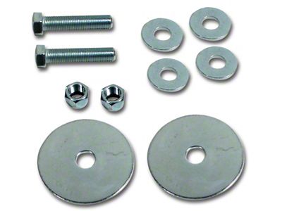 1953-1996 Corvette Seat Belt Bolt Kit. Silver Finish 2 Required