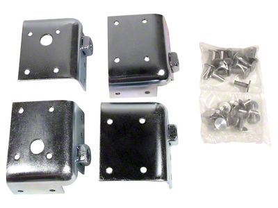 1963 Corvette Seat Belt Corner Reinforcements. 4 Piece Set