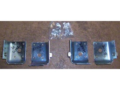 1964 Corvette Seat Belt Corner Reinforcements. 4 Piece Set