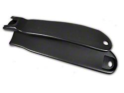 Auto Accessories of America Seat Belt Inner Sleeve Kit; Black (Late 1969 Corvette C3 w/ Metal Buckles)
