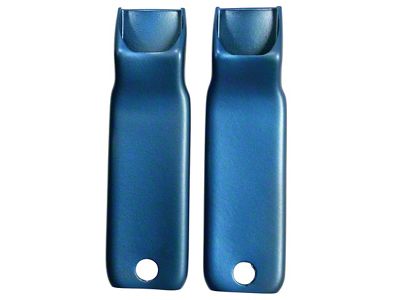 Seat Belt Inner Sleeve Kit; Bright Blue (1970 Corvette C3)