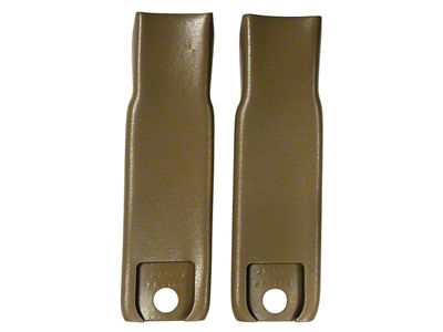 Seat Belt Inner Sleeve Kit; Dark Saddle (70-72 Corvette C3)