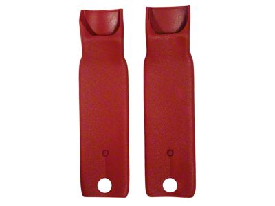 Seat Belt Inner Sleeve Kit; Red (77-81 Corvette C3)