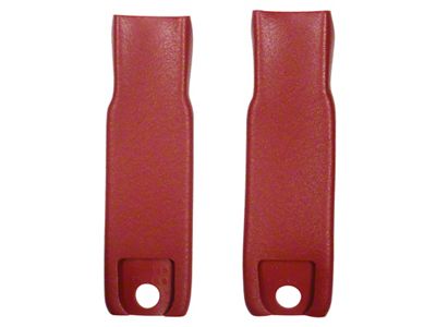 Seat Belt Inner Sleeve Kit; Red (70-72 Corvette C3)