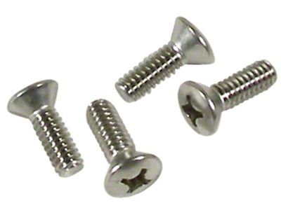 1967 Corvette Seat Bottom Catch Screws. 4 Piece Set