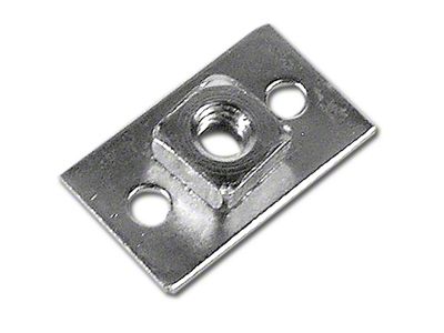1953-1962 Corvette Seat Hold-down Plate with Nut. Underbody