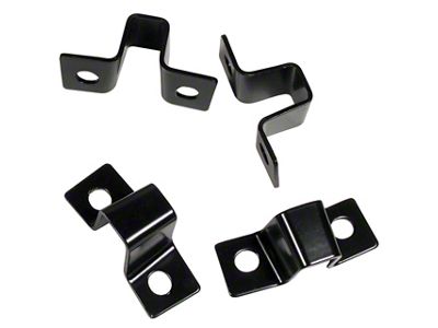 1963-1966 Corvette Seat Mount Brackets. Rear 4 Piece Set
