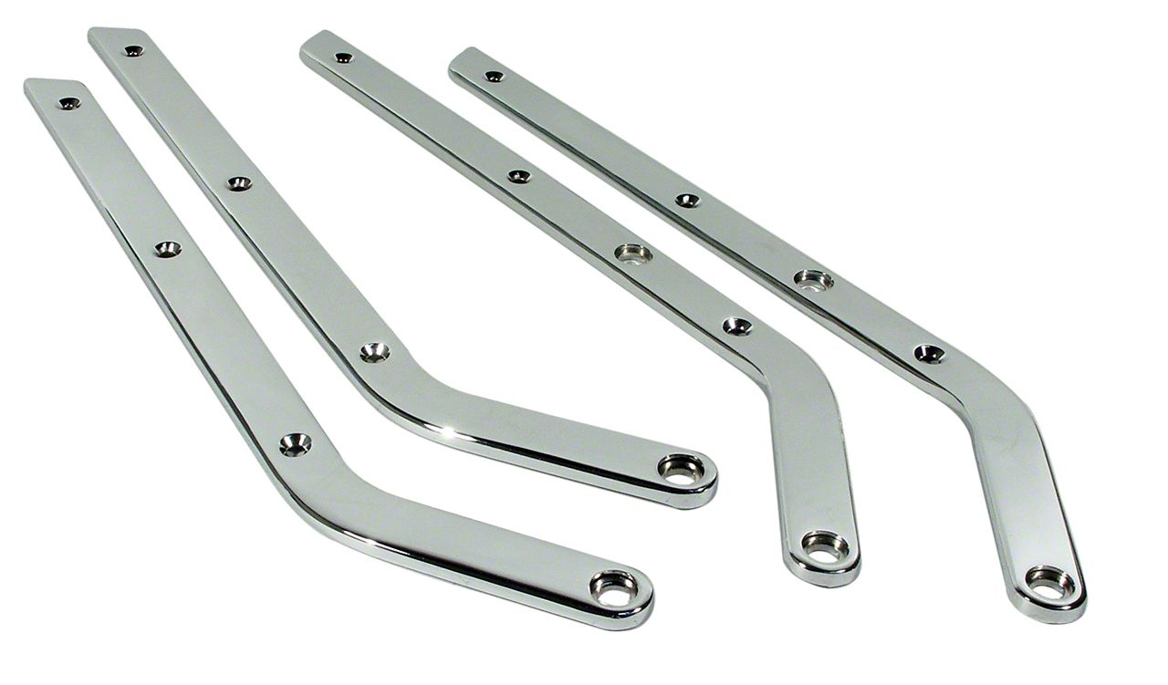 CA Ecklers 1967 Corvette Seat Side Chrome. 4 Piece Set