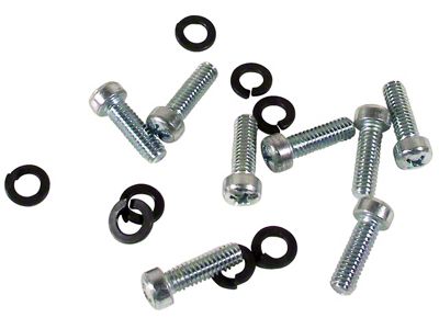 1967 Corvette Seat Track Screws and Lockwashers. 16 Piece Set