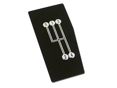 1968-1976 Corvette Shift Indicator Plate - 4 Speed