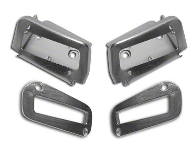CA 1970-1975 Corvette Shoulder Harness Seat Kit. Rear 4 Piece