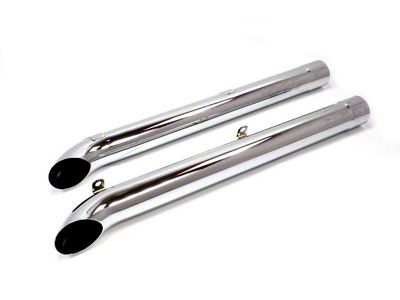 1963-1982 Corvette Side Exhaust - Chrome Plated