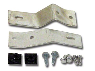 1965-1967 Corvette Side Exhaust Cover Hardware Set. Front