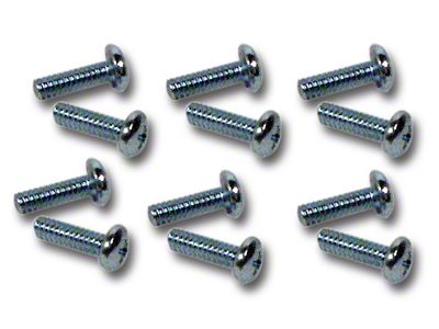 Side Exhaust Cover Upper Screws; 12-Piece (65-67 Corvette C2)