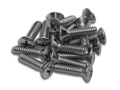 Side Louver Screw Set; 16-Piece (68-69 Corvette C3)