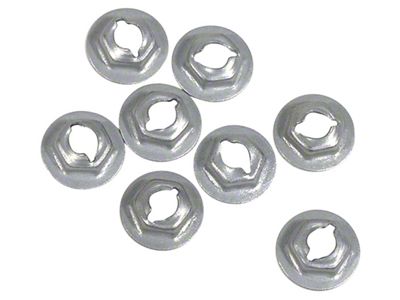 1970-1973 Corvette Side Marker Light Speednut Set. 8 Piece