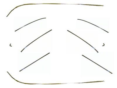 1958-1961 Corvette Side Moldings. Car Set 10 Piece