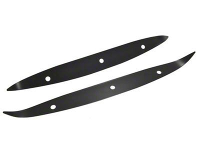 1958-1961 Corvette Side Spear Backplate Inserts, Black