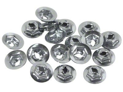 Side Spear Speednuts; 18-Pieces (58-61 Corvette C1)