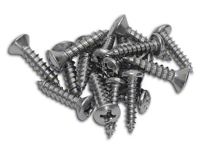Sill Plate Screws; 18-Pieces (56-60 Corvette C1)
