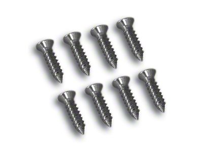 Sill Plate Screws; 8-Pieces (63-64 Corvette C2)