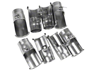 1965-1966 Corvette Spark Plug Shields. Big Block 8 Piece Set