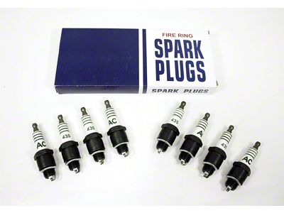 Spark Plugs; 43S; 8-Pack (56-68 Corvette C1 & C2)