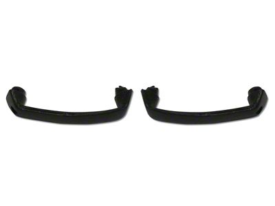Special Inner Door Handles; Black Dye (69-77 Corvette C3)