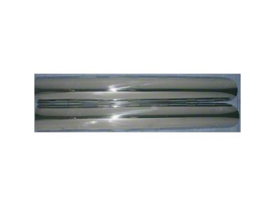 Stainless Steel Side Exhaust Heat Shields; Plain (63-82 Corvette C2 & C3)