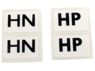 Standard Suspension Shock Labels (1975 Corvette C3)