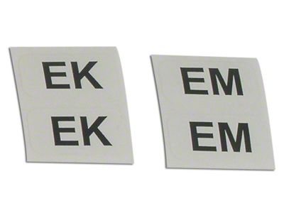 Standard Suspension Shock Labels (63-79 Corvette C2 & C3)