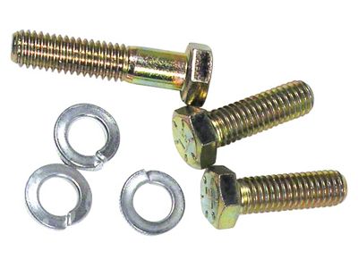 Starter Bolts; 3-Pieces (56-62 Corvette C1)