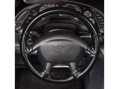 1990-1993 Corvette Steering Wheel Cover - Black