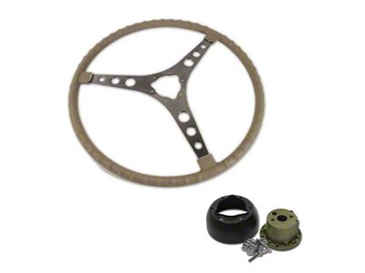 1961-1962 Corvette Steering Wheel with Hub Kit. Fawn
