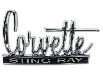 Stingray Emblem; Front (1966 Corvette C2)