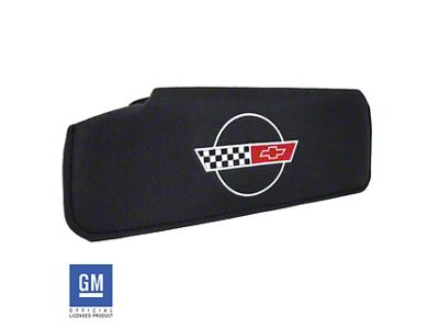 1984-1996 Corvette Sunvisor. Replacement Passenger Side Embroidered with Logo