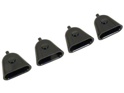 1968-1982 Corvette T-Top Alignment Housing Bushing - Black 4pc Set