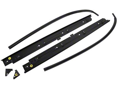 1979-1982 Corvette T-Top Black Side Molding Set - 6 Pieces