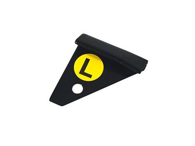 T-Top Molding Corner; Black; Driver Side (79-82 Corvette C3)