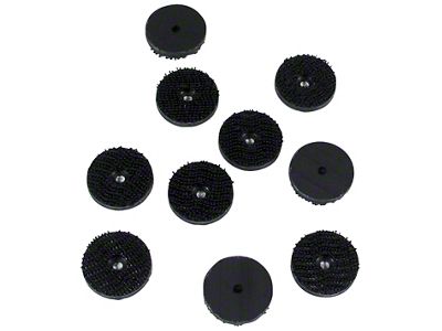 T-Top Pad Fastener Kit; 10-Piece (80-82 Corvette C3)