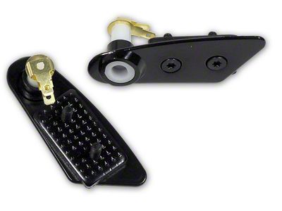 1979-1982 Corvette T-Top Rear Switch Plates Black