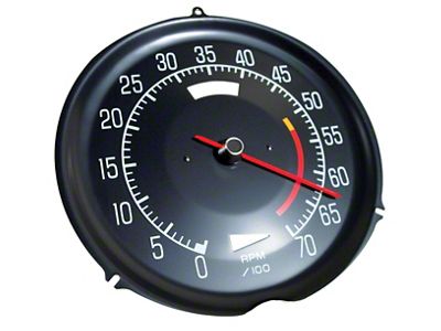Tachometer; 5300 RPM Redline (75-77 350 L48 V8 Corvette C3)
