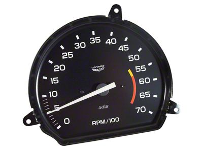 Tachometer; 5600 RPM Redline (78-79 350 L82 V8 Corvette C3 w/ A/C)