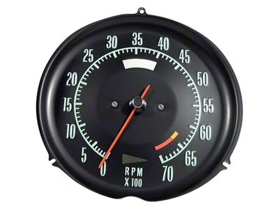 Tachometer; 6500 RPM (1968 Corvette C3)
